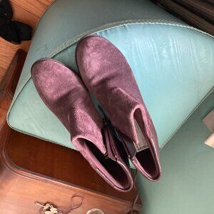 Clarks Aubergine Boots  size 8